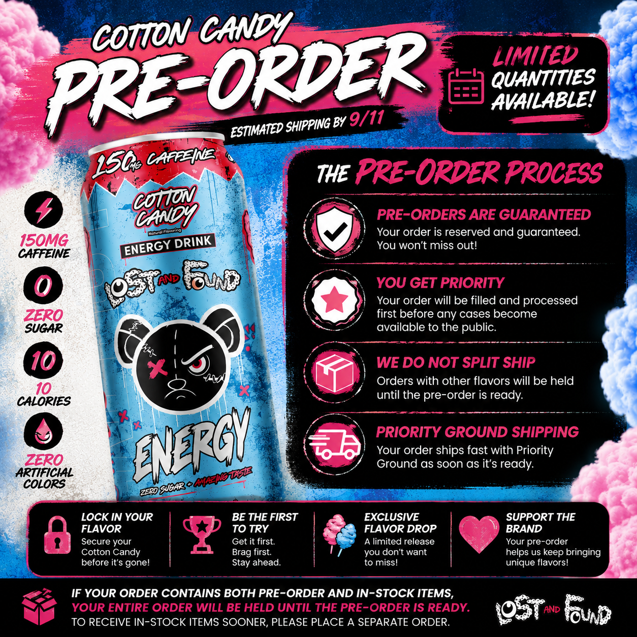 PRE ORDER Cotton Candy (Case of 12 Cans) - ESTIMATED SHIP START DATE 9/11/2026