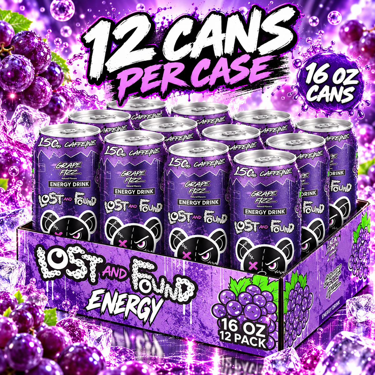 Grape Fizz (Case of 12 Cans)