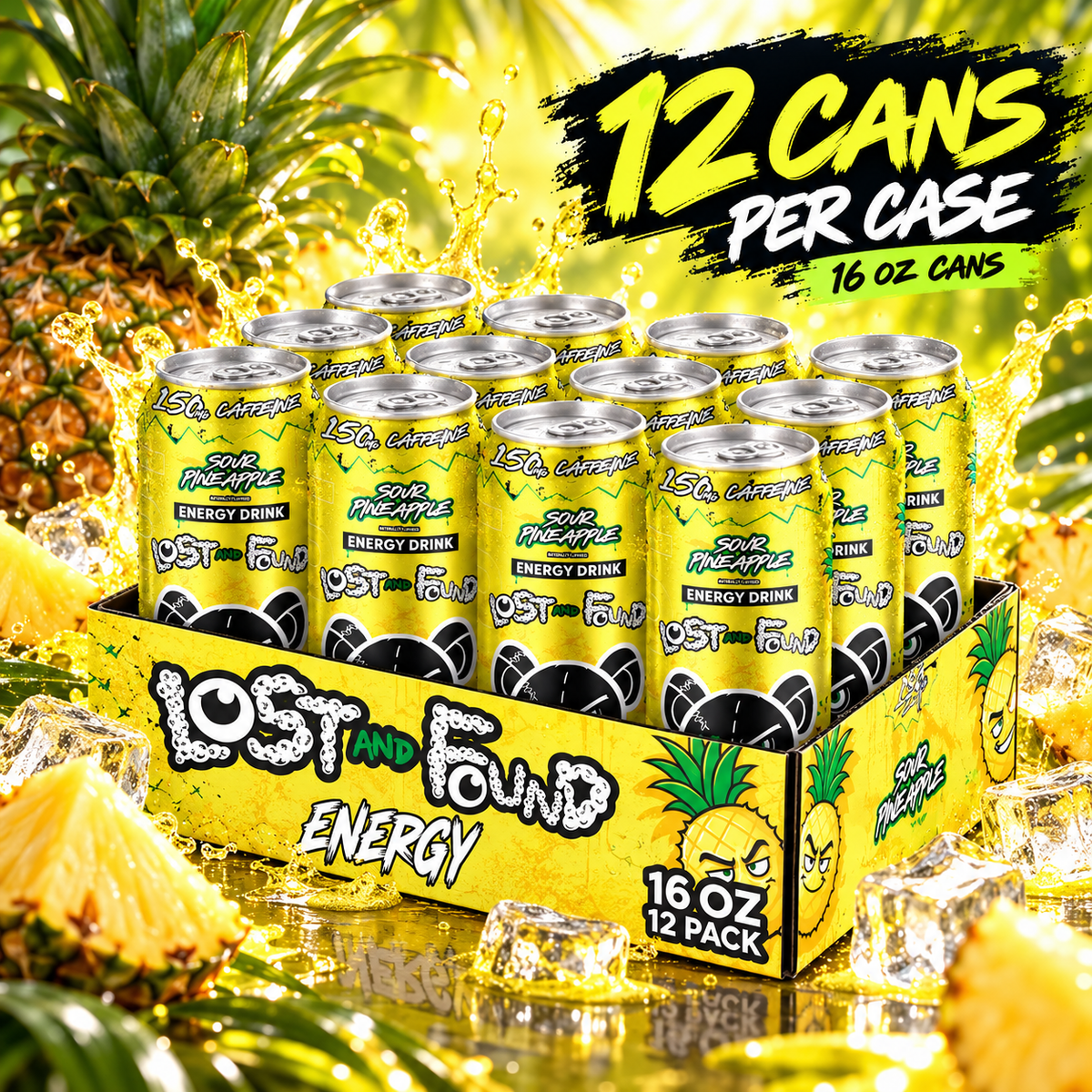 Sour Pineapple (Case of 12 Cans)
