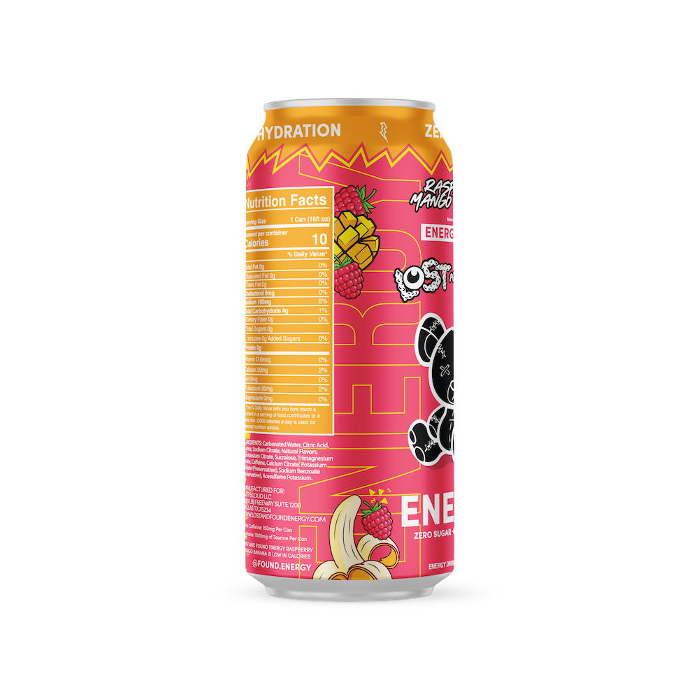 Raspberry Mango Banana (Case of 12 Cans)