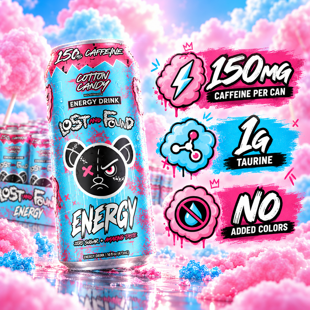 Cotton Candy (Case of 12 Cans)