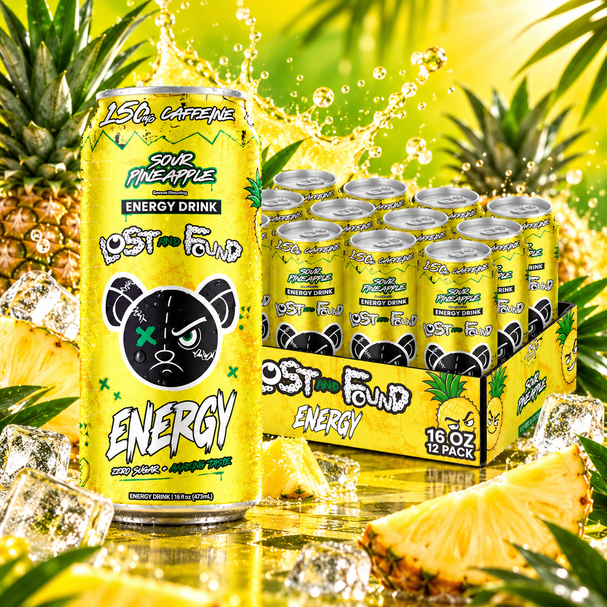 Sour Pineapple (Case of 12 Cans)