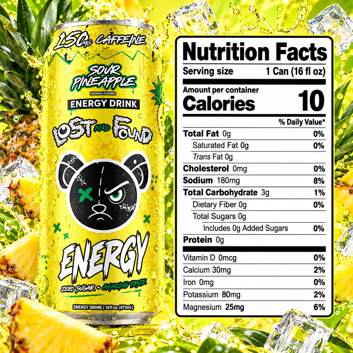 Sour Pineapple (Case of 12 Cans)