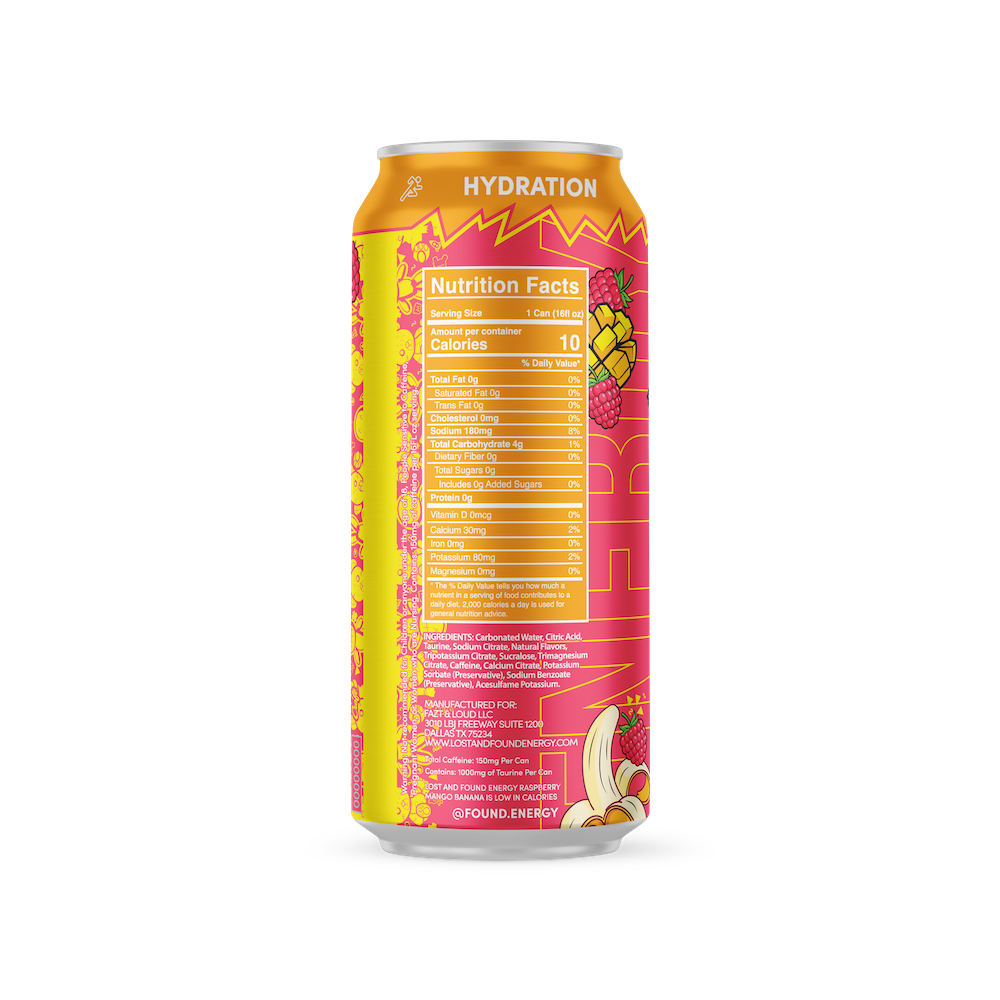 Raspberry Mango Banana (Case of 12 Cans)
