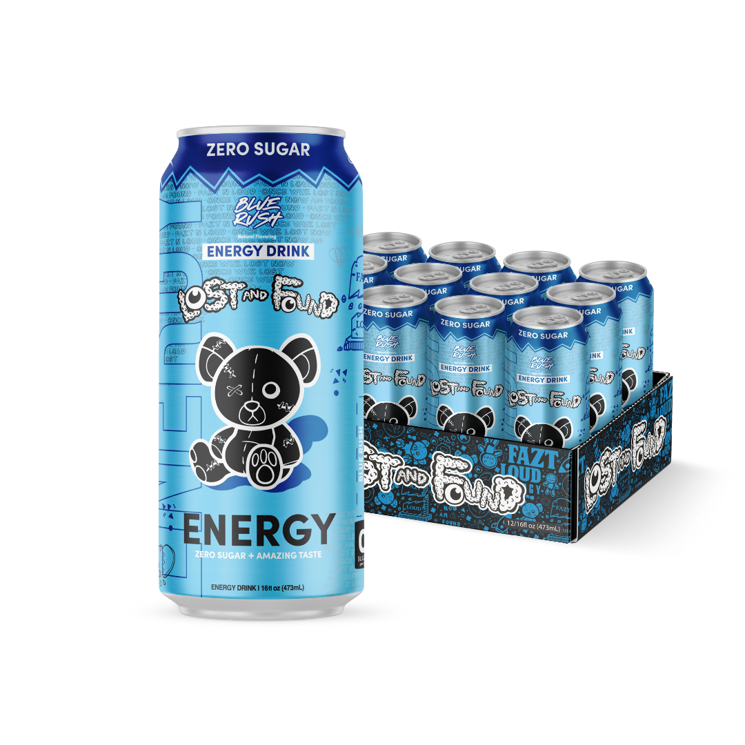 Blue Rush (Case of 12 Cans) – Lost & Found Energy